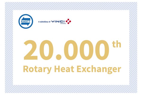 Production anniversary: Rotary heat exchanger with serial number 20.000!